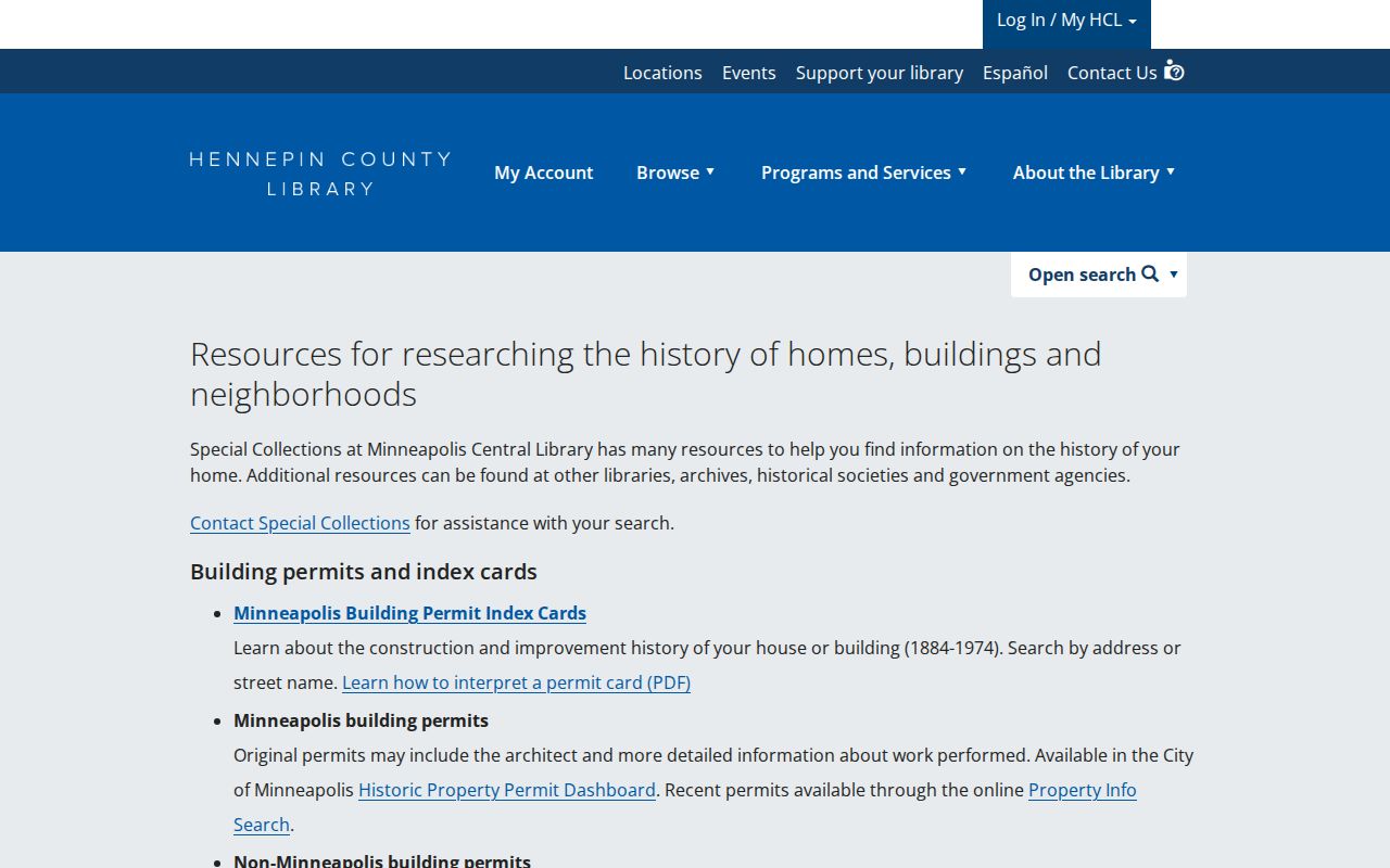 Brooklyn Center previous residents house history research resources