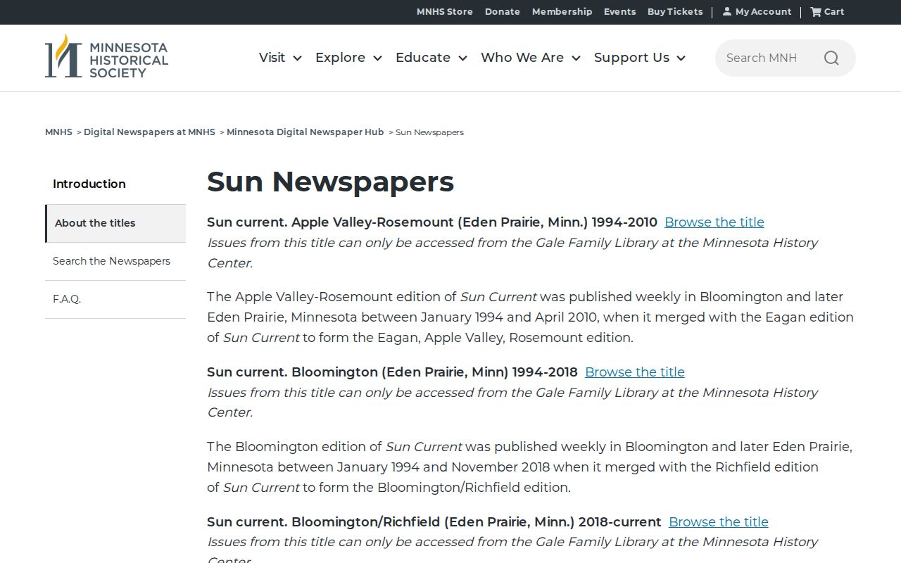 Brooklyn Center city directory newspaper companion at the Sun Post collection